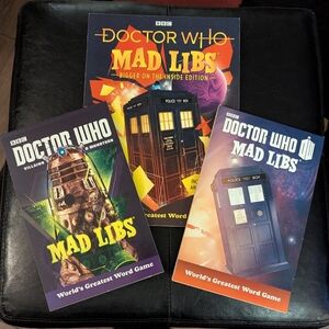 Doctor Who Mad Libs Bundle - TARDIS & Dalek Covers